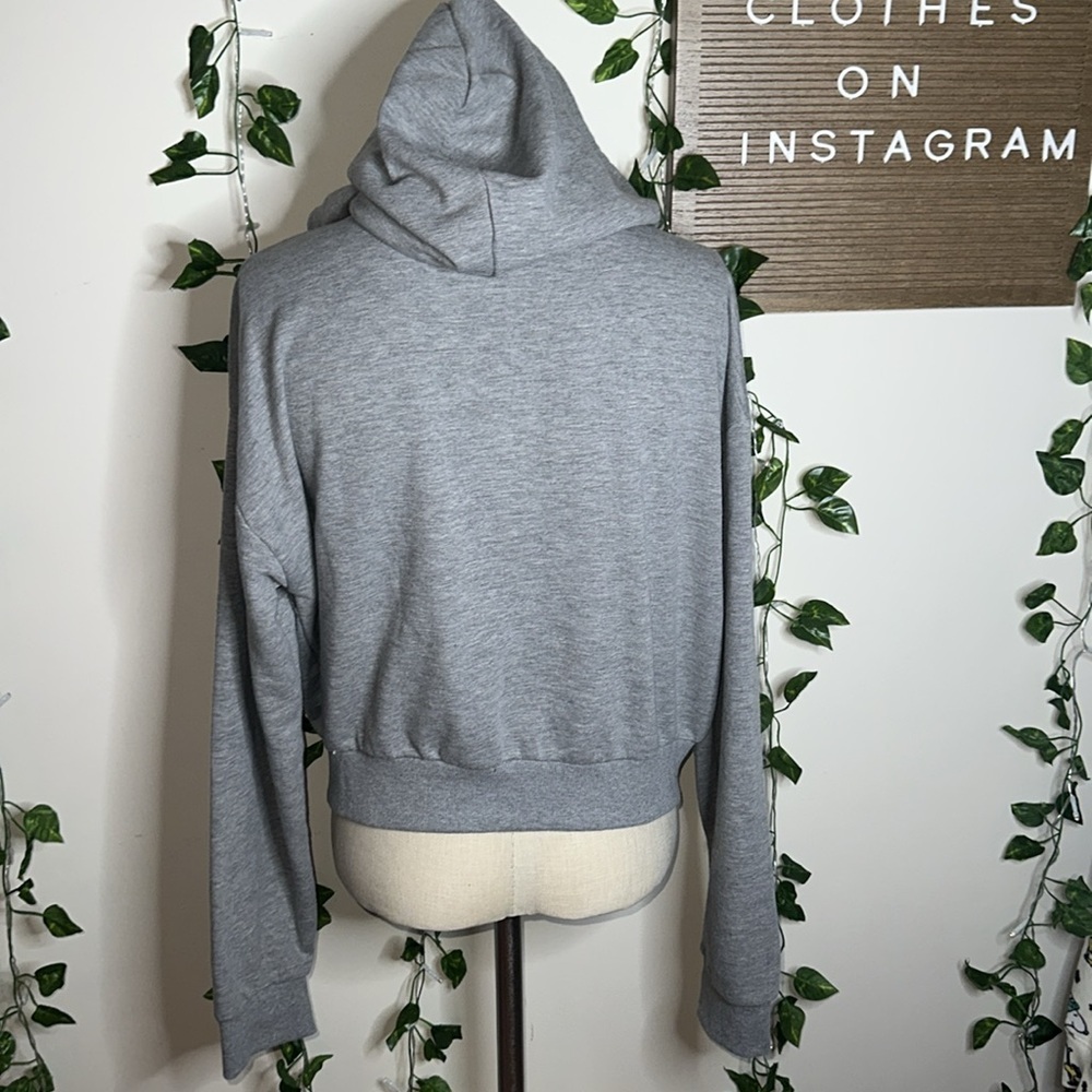 Forever 21 Grey Zip Up Hoodie - Picture 4 of 5